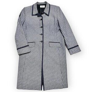 Ailes Vintage Designer Long Trench Jacket - Womens Large